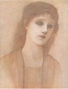 Study of a Head, Bibbys Annual by after Edward Coley Burne Jones