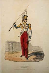 Royal Marines Drum Major, c.1829