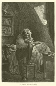 The Suicide, Armand Carrel by after Emile Antoine Bayard
