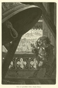 Paris in the Fifteenth Century, Victor Hugo by after Emile Antoine Bayard