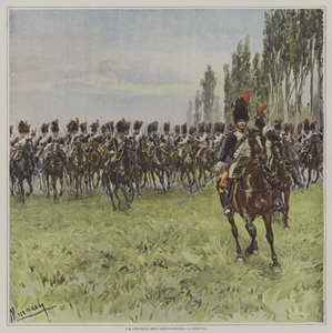 The Charge of the Horse Grenadiers by after Felicien baron de Myrbach Rheinfeld