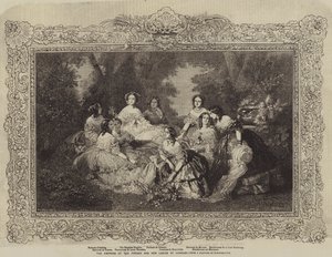 The Empress of the French and her Ladies of Honour by after Franz Xaver Winterhalter