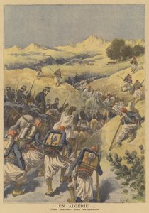French Troops Hunting for Bandits in Algeria by after Frederic Theodore Lix