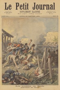 Troubles in Sicily by after Frederic Theodore Lix