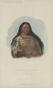 Mi-neek-ee-sunk-te-ka, The Mink, A Mandan Girl (aquatint)