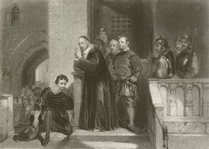 Archbishop Laud Blessing Strafford by after George Cattermole