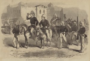 The General and his Staff at the Mosque Picket before Delhi by after George Francklin Atkinson
