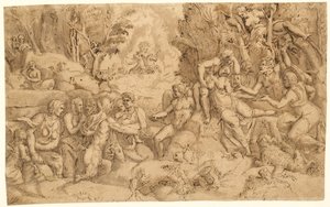 Death of Procris by after Giorgio Ghisi