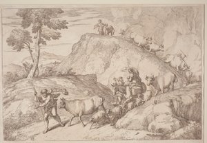 An Elderly Shepherd Leading the Flock