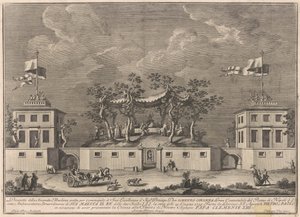 The Seconda Macchina for the Chinea of 1759: A "Deliziosa" with a Bacchanal by after Giuseppe Palazzi Giuseppe Vasi after Paolo Posi