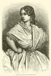 Young Woman at the Valencia Market by Gustave after Dore
