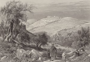 The ascent of Olivet by after Harry Fenn