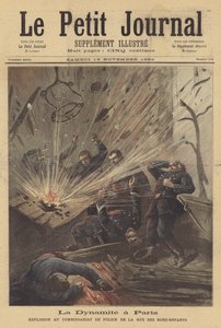 Anarchist Bomb Attack on a Paris Police Station by after Henri Meyer