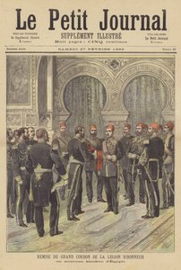 Presentation of the Sash of the Legion of Honour to the New Khedive of Egypt