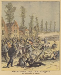 Riots in Belgium by after Henri Meyer