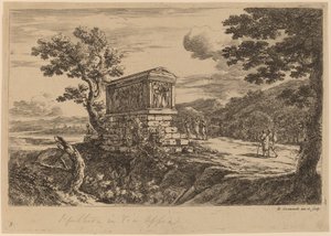 The Antique Sarcophagus by after Herman van Swanevelt