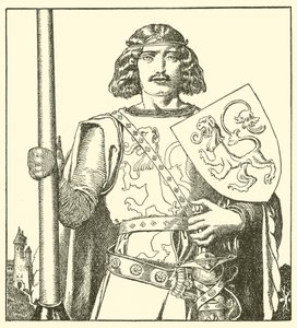 Sir Tristram of Lyonesse by after Howard Pyle