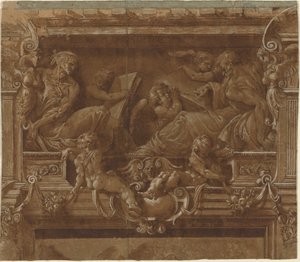 Prophet and Sybil by after Jacopo Zanguidi Italian 16th Century called Bertoia