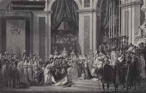 The Coronation of Napoleon as Emperor of France in Notre Dame de Paris, 1804 by after Jacques Louis David