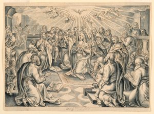 Scene from Acts of the Apostles, after Stradanus by after Jan van der Straet, called Stradanus