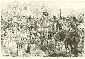 The Restoration of Charles II by after John Gilbert