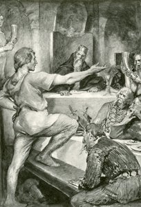 Beowulf Replies Haughtily to Hunferth by after John Henry Frederick Bacon