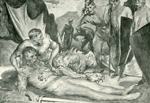 The Death of Beowulf by after John Henry Frederick Bacon