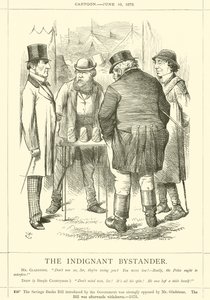 The Indignant Bystander by after John Tenniel