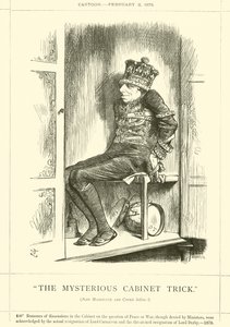 The Mysterious Cabinet Trick by after John Tenniel