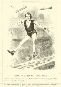 The Political Leotard by after John Tenniel