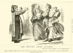 The Return from Victory by after John Tenniel