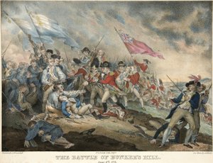 The Battle of Bunkers Hill, June 17th 1775, engraved by Alfred Hoffy by after John Trumbull