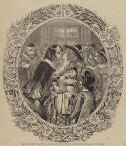 Old English Custom, Salutations in Honour of the Trinity by after Joseph Kenny Meadows