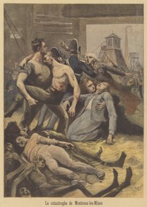Coal Mining Disaster at Montceau-les-Mines by after Lionel Royer