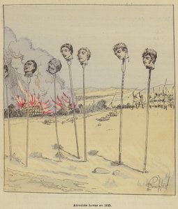 Hova Atrocities in 1845 by after Louis Charles Bombled
