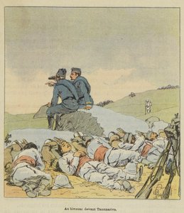 At the Bivouac in Front of Tananarive by after Louis Charles Bombled