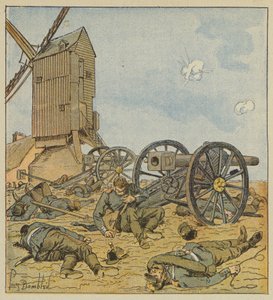German Battery Dismantled by the Zephyrs by after Louis Charles Bombled