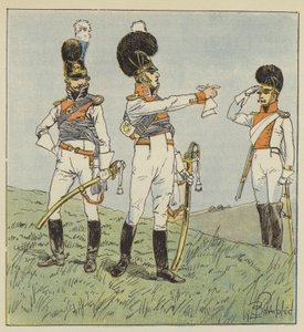 Colonel of Light Cavalry, Bavarian Officer, Colonel of Dragoons by after Louis Charles Bombled