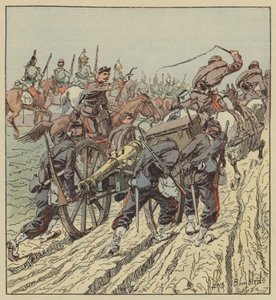 Battle of Artenay, Retreat of the Artillery under the Protection of the 6th Dragoons
