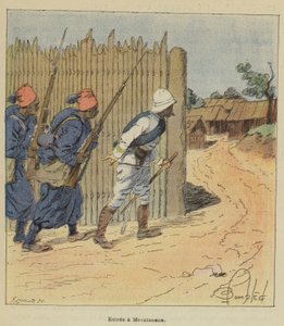 Entrance to Mevatanana by after Louis Charles Bombled