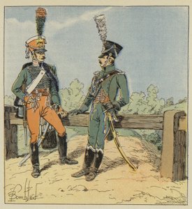 Imperial Guard, Guard of Honor, 1813-1814, Gendarme of Ordinance, 1806-1807 by after Louis Charles Bombled