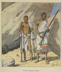 Malagasy Warriors, Baras by after Louis Charles Bombled