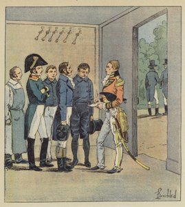 Hudson Lowe interrogates Napoleon