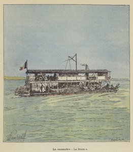 The Gunboat La Brave by after Louis Charles Bombled
