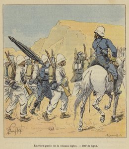 Rear Guard of the Light Column, 200th Line by after Louis Charles Bombled