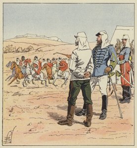 Captain Kouropatkine in Algeria by after Louis Charles Bombled