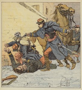 Colonel Choppin-Merey Kills an Undisciplined Soldier by after Louis Charles Bombled