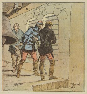 General Chanzy in the Bell Tower of Terminiers by after Louis Charles Bombled