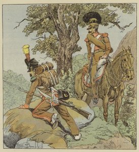 Portuguese Legion, Infantry, Hunters, Cavalry, Mounted Hunters by after Louis Charles Bombled