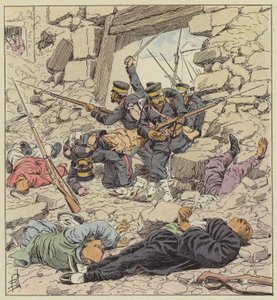 The Japanese Enter Beijing by after Louis Charles Bombled